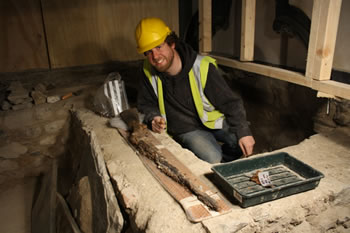 Gun and archaeologist Barry Fitzgibbon